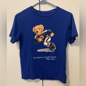Polo Ralph Lauren Graphic Playing Football Bear T-Shirt